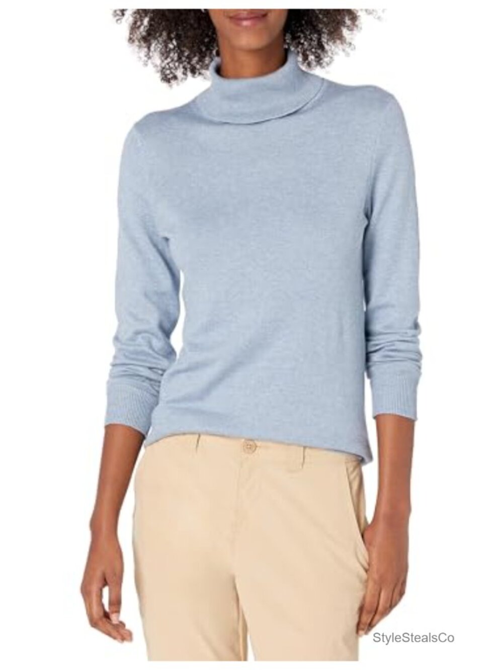 Lightweight Turtleneck Long Sleeve Pullover Sweater